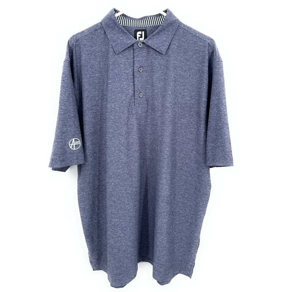 FootJoy FJ Golf Polo Shirt Mens‎ XL Blue Embroidered